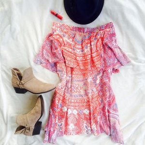 Cute Strapless Spanish Style Dress NWT!